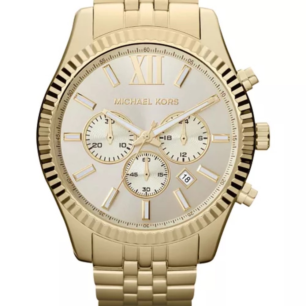 Michael Kors Gold-Tone Chronograph Watch